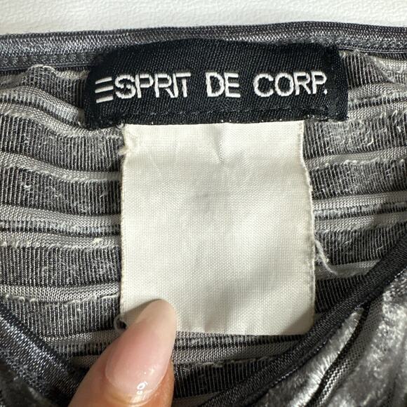 Vintage Esprit Y2K 90s Velvet Cami Tank Top Sz Small Witchy Whimsigoth Grunge - Picture 6 of 6